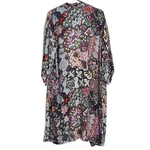 Loft Floral Print Boho Open Front Lightweight Duster Kimono - Picture 5 of 8